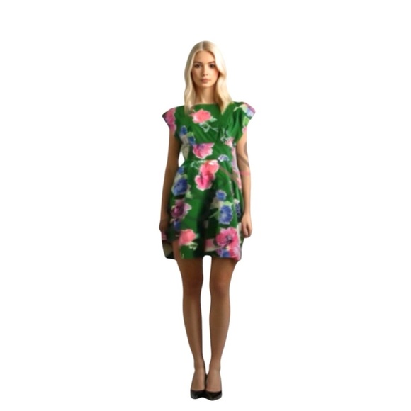 kate spade pink and green dress Maternity Dress for Photo Shoot Floral Tulle Pregnancy Dress YW251061